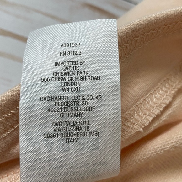 D & Co Women Size 5x Pull Up Knit Cropped Pale Pink French Terry Joggers a391932 - Picture 6 of 11